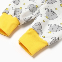 Комплект детский (кофточка, штанишки) НАЧЕС, цвет белый/сердечки, рост 74 см