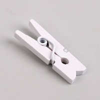 Набор прищепок для декора 50 шт., белые — 2,5 см Набор прищепок для декора 50 шт., белые — 2,5 см