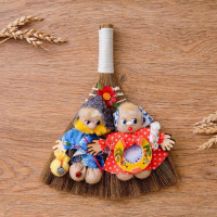 Оберег &laquo;Веник&raquo;, семейная пара, микс 25х25х2 см