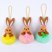 Мягкая игрушка «Зайчик» на подвесе, 8 см, цвет МИКС Мягкая игрушка «Зайчик» на подвесе, 8 см, цвет МИКС