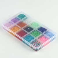 Набор для создания украшений, 15 цветов, размер 1 штуки: 3 мм., леска, ножницы Набор для создания украшений, 15 цветов, размер 1 штуки: 3 мм., леска, ножницы