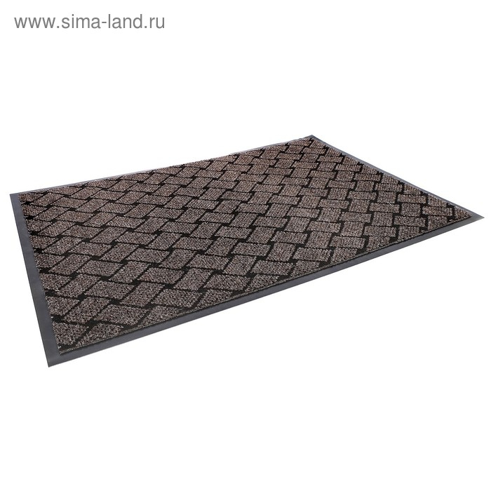 Коврик придверный влаговпитывающий &laquo;Крафт&raquo;, 80&times;120 см, цвет коричневый