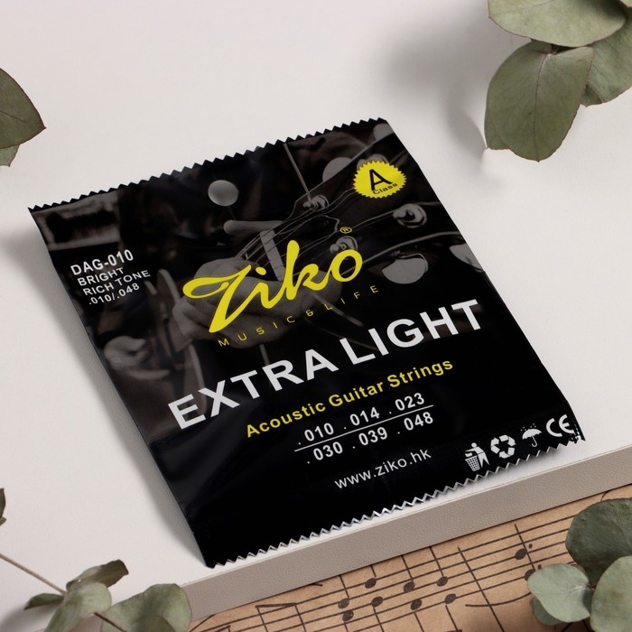 Струны акустической гитары ZIKO DAG-010, 10-48 Струны акустической гитары ZIKO DAG-010, 10-48
