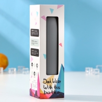 Бутылка для воды стеклянная «Роскошь», 300 мл, h=21 см, цвет МИКС Бутылка для воды стеклянная «Роскошь», 300 мл, h=21 см, цвет МИКС