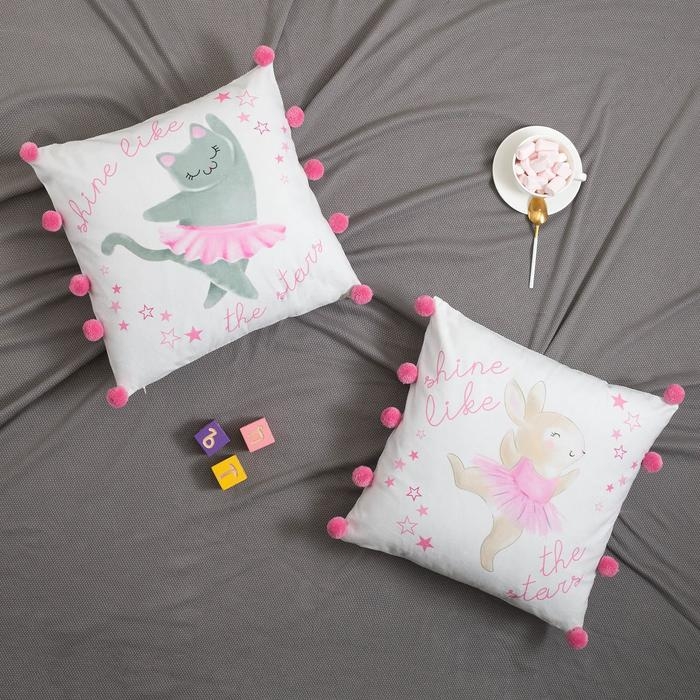 Наволочка декоративная Этель &laquo;Зайка&raquo; 40х40 см, 100% полиэстер