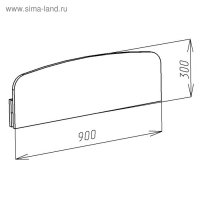 Бортик для кровати съемный Твист-1, 900х50х300, Дуб молочный Бортик для кровати съемный Твист-1, 900х50х300, Дуб молочный
