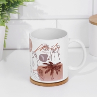 Кружка сублимация "Мечтай. Твори. Люби", с нанесением Кружка сублимация "Мечтай. Твори. Люби", с нанесением