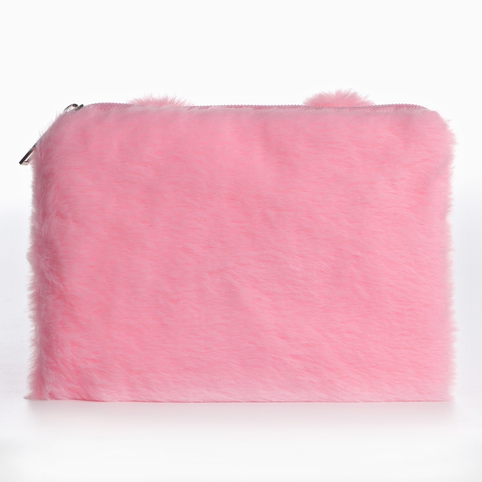 Пенал школьный из плюша &laquo;1 сентября: Очаровательный котик&raquo;, 19,5 х 14,5 см