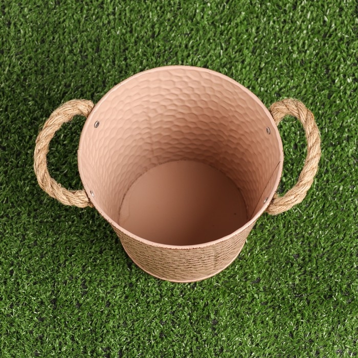 Кашпо "Ведерко чешуя" МИКС, 16х16х14см