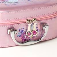 Шкатулка кожзам для косметики "Единорог в цветах" перламутр 8,5х15х22,5 см Шкатулка кожзам для косметики "Единорог в цветах" перламутр 8,5х15х22,5 см