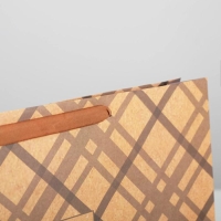 Пакет подарочный крафтовый горизонтальный, упаковка, &laquo;Лучшему во всём&raquo;, L 40 х 31 х9 см