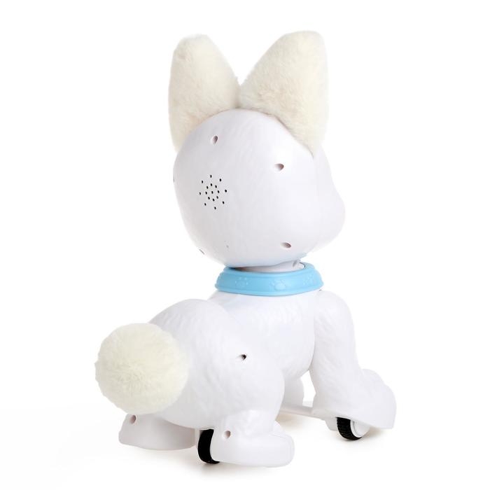 Робот собака «Умный питомец» ZHORYA, на пульте управления, интерактивный: реагирует на касания, звук, свет, на аккумуляторе Робот собака «Умный питомец» ZHORYA, на пульте управления, интерактивный: реагирует на касания, звук, свет, на аккумуляторе