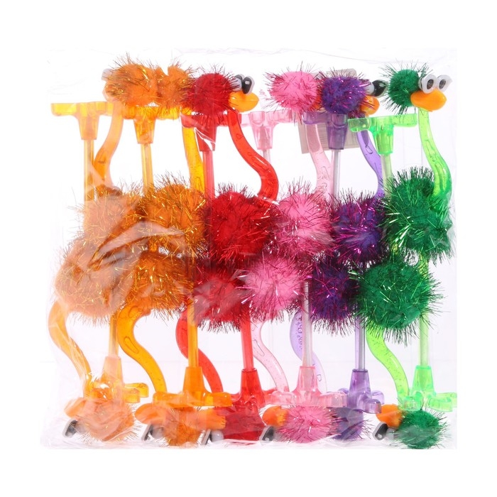 Ручка-прикол Calligrata Ручка-прикол Calligrata "Страус в очках", шариковая, МИКС