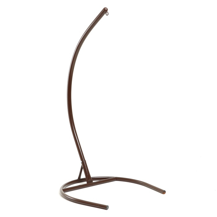 Подвесное кресло КОКОН &laquo;Капля&raquo; красная подушка, коричневая стойка