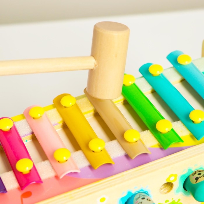 Логический центр 4 в 1 «Рыбалка, стучалка, металлофон, крутилка» 12,5х12,5х24,5 см Логический центр 4 в 1 «Рыбалка, стучалка, металлофон, крутилка» 12,5х12,5х24,5 см