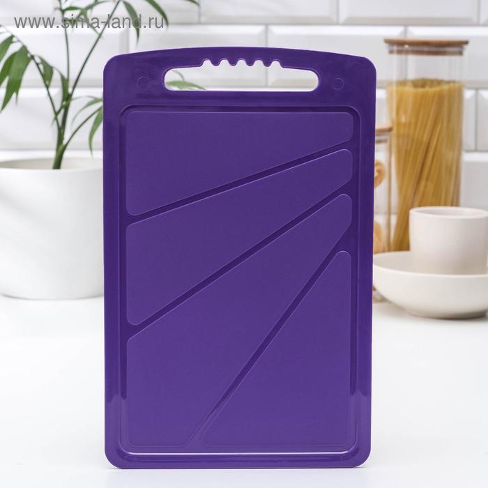 Доска разделочная, 32×20 см, цвет МИКС Доска разделочная, 32×20 см, цвет МИКС