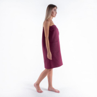 Полотенце банное Этель &laquo;Парео&raquo; с карманом 80*140 см. цв. темная сирень, 100% хл, вафля 240 г/м2