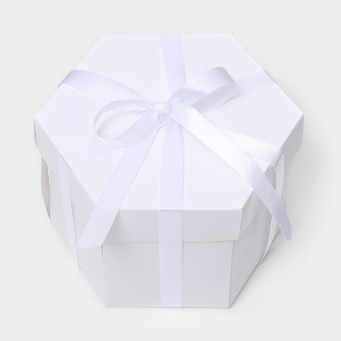 Коробка-сюрприз раскладушка, Белая Коробка-сюрприз раскладушка, Белая