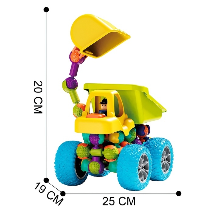 Конструктор шарнирный &laquo;Строительная техника&raquo;, 39 деталей
