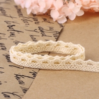 Кружево вязаное, 10 мм &times; 15 &plusmn; 1 м, цвет бежевый