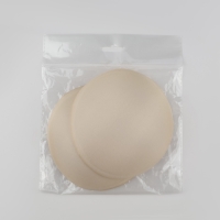 Чашки для бюстгальтера &laquo;Круг&raquo;, 2XL (52), d = 16,5 см, пара, цвет бежевый