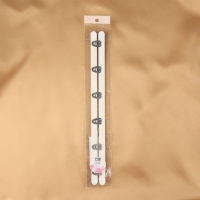 Бюск-застёжка для корсета, 30 см, цвет белый/серебряный