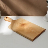 Доска разделочная с ручкой Adelica, 40&times;19&times;2,2 см, покрыта маслом, цельная берёза