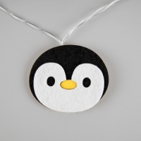 Гирлянда &laquo;Нить&raquo; 1.35 м с насадками &laquo;Эскимо&raquo;, IP20, прозрачная нить, 10 LED, батарейки AAх2 (нет в комплекте), свечение белое