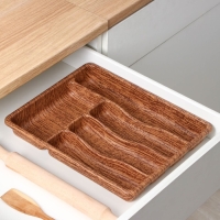 Лоток для столовых приборов «Вуди», 36×29×5 см, 5 отделений Лоток для столовых приборов «Вуди», 36×29×5 см, 5 отделений