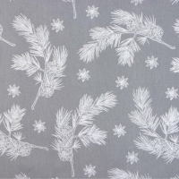 Скатерть Этель &laquo;Серебряные ветки&raquo;, 149х180 см, саржа 190 г/м2