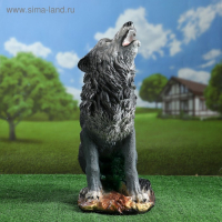 Садовая фигура "Волк воющий" 19х30х52см Садовая фигура "Волк воющий" 19х30х52см