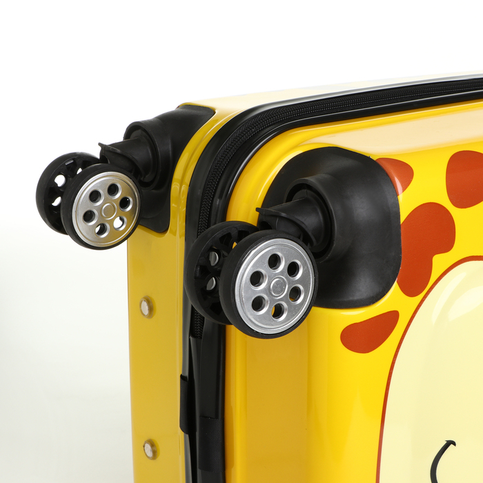 Чемодан детский 32 л (XS), Bear Toy, отдел на молнии, цвет жёлтый