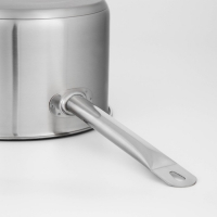 Ковш «Общепит», 6,3 л, d=24 см, h=14,5 см, металлическая крышка, с теплораспределительным слоем, индукция Ковш «Общепит», 6,3 л, d=24 см, h=14,5 см, металлическая крышка, с теплораспределительным слоем, индукция