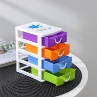 Мини - комод для мелочей 4 секции «Радуга», 13×9×14,5 см, цвет МИКС Мини - комод для мелочей 4 секции «Радуга», 13×9×14,5 см, цвет МИКС