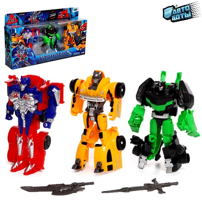Набор трансформеров «Космоботы», 3 шт. Набор трансформеров «Космоботы», 3 шт.