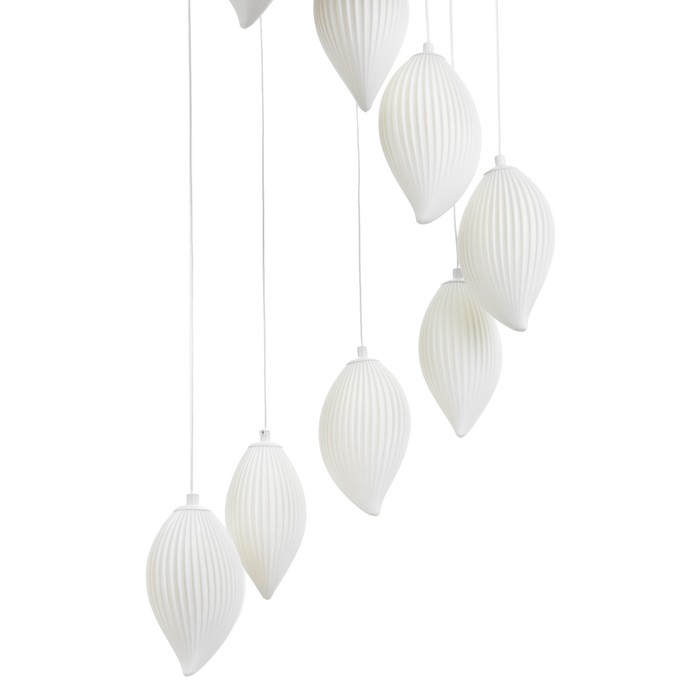 Светильник BayerLux "Манго" 12хG9 15Вт  белый 45х45х9-200см