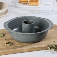 Форма для выпечки &laquo;Элин Мрамор. Кекс&raquo;, 28&times;27 см, антипригарное покрытие, цвет серый