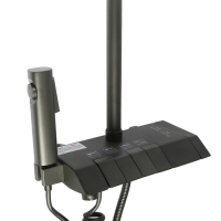 Душевая система ZEIN Z3685, верхняя и ручная лейка, ПВХ шланг, гигиенический набор, графит Душевая система ZEIN Z3685, верхняя и ручная лейка, ПВХ шланг, гигиенический набор, графит