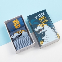 Набор детских носков KAFTAN "T-REX" 3 пары, размер 16-18 Набор детских носков KAFTAN "T-REX" 3 пары, размер 16-18