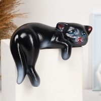 Фигура "Котенок Васька" 14х19см, черный