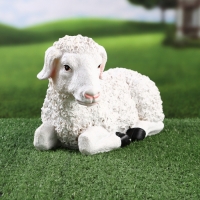 Садовая фигура "Ягненок лежит" 29х15х17см /// Садовая фигура "Ягненок лежит" 29х15х17см ///
