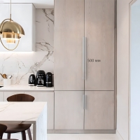 Ручка CAPPIO RT001CP, L=500,м/о 288, цвет  матовый хром