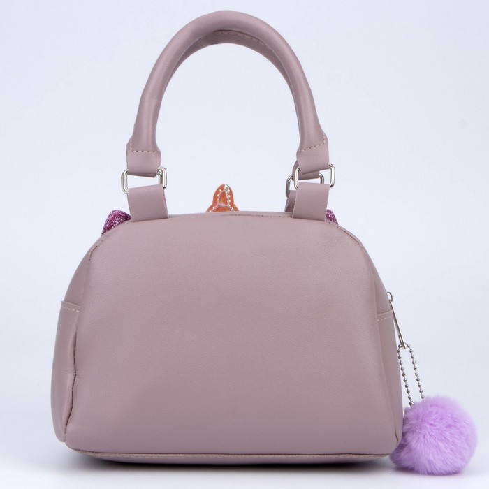 Сумка детская для девочки Сумка детская для девочки "Единорог", на молнии, цвет сиреневый