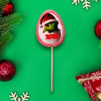 Новый год. Леденец с печатью "Змейка в яйце" микс, 30 г Новый год. Леденец с печатью "Змейка в яйце" микс, 30 г