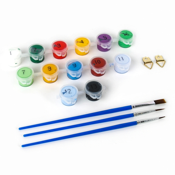 Картина по номерам на новый год на холсте с подрамником «Змея с подарком», 30 х 20 см, символ года 2025 Картина по номерам на новый год на холсте с подрамником «Змея с подарком», 30 х 20 см, символ года 2025