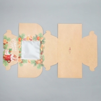 Коробка для капкейков складная с двусторонним нанесением «С Новым годом!», 16 х 16 х 10 см, Новый год Коробка для капкейков складная с двусторонним нанесением «С Новым годом!», 16 х 16 х 10 см, Новый год