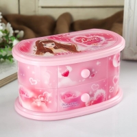 Шкатулка музыкальная с выдвижными ящиками "Девичья" 20х10х10,5 см Шкатулка музыкальная с выдвижными ящиками "Девичья" 20х10х10,5 см