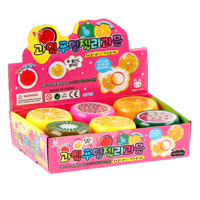 Лизун &laquo;Фрукты&raquo;, твёрдый, виды МИКС