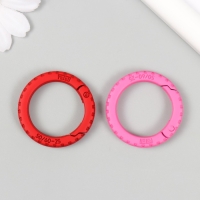 Карабин металл "Колесо" МИКС 3,5х3,5 см Карабин металл "Колесо" МИКС 3,5х3,5 см