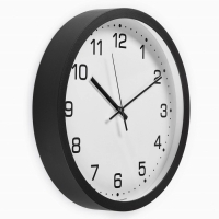 Часы настенные, серия: Классика, плавный ход, d-30.5 см, черные Часы настенные, серия: Классика, плавный ход, d-30.5 см, черные